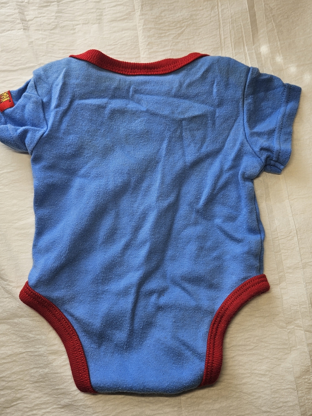 Spider-Man Blue & Red Baby One Piece - Picture 2 of 4